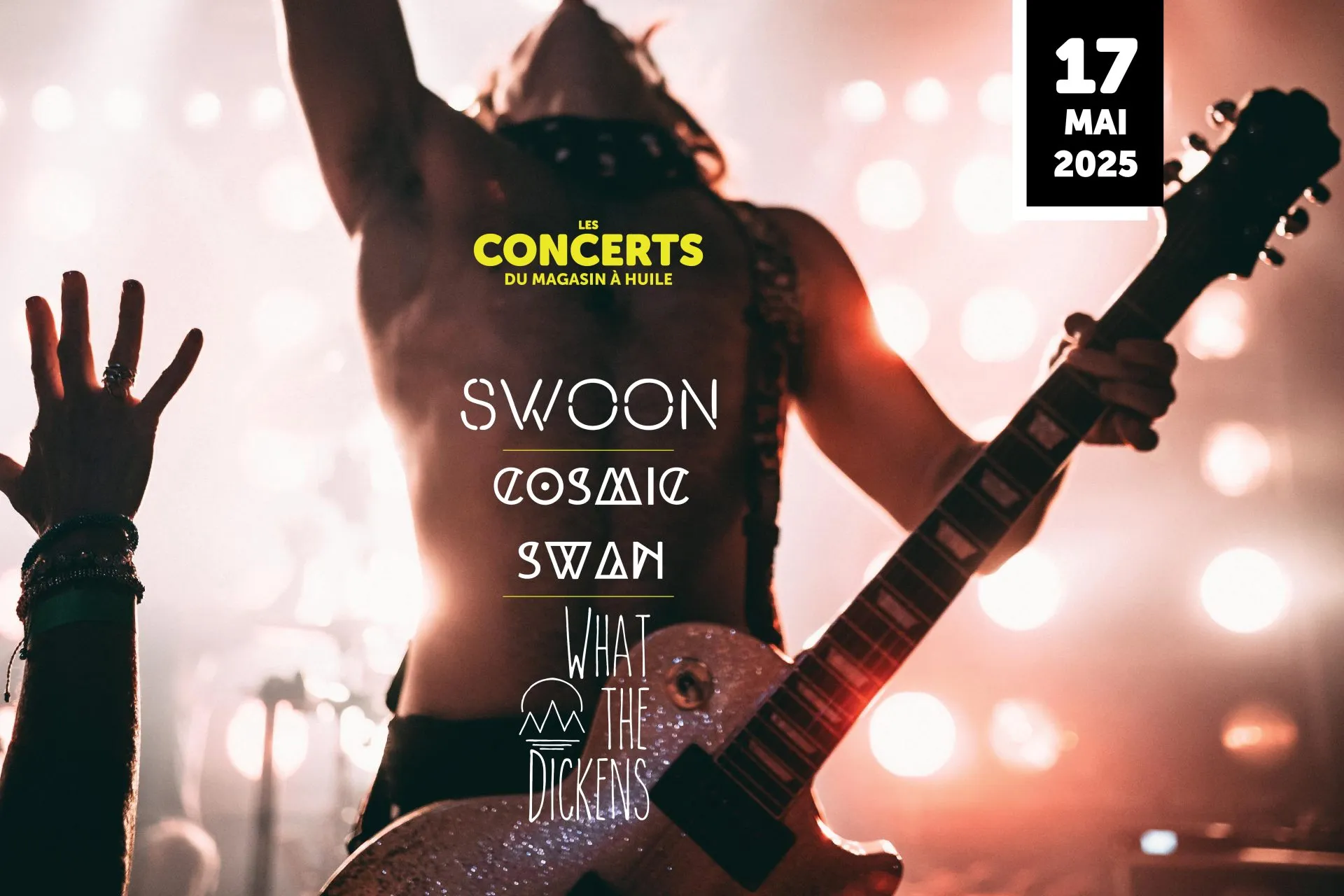 Swoon - Cosmic Swan - What The Dickens en concert au Magasin à Huile le 17 mai 2025 (Couëron)