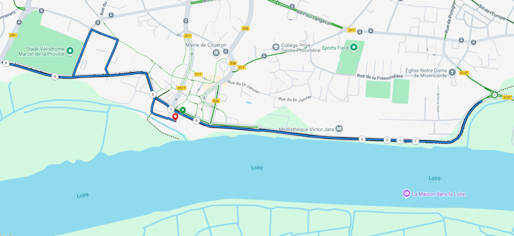 Parcours de la course