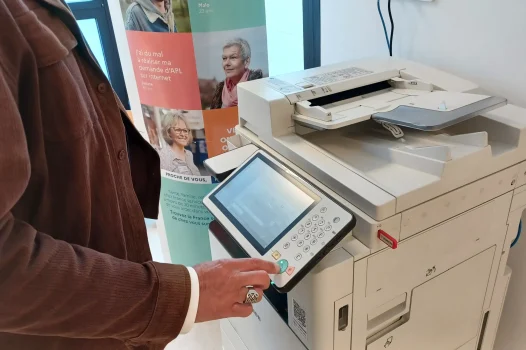 Numérisation et impression à l'Espace France Services de Couëron