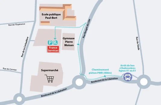 Plan de situation de l'EFS